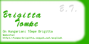 brigitta tompe business card